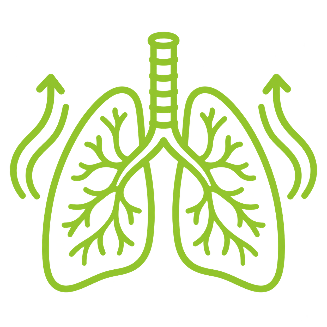 Natural breathing after becoming smoke-free
