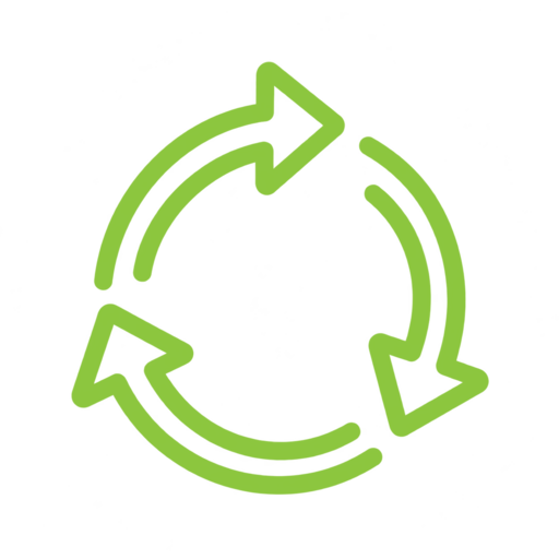 Circular arrows representing a repeating behavioral cycle